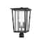 Z-Lite Seoul 2 Light Outdoor Post Mount Fixture, Oil Rubbed Bronze & Clear 571PHBR-ORB - alternate 5